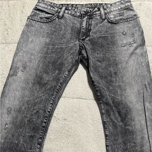 Robin's Jean Distressed Charcoal Skinny Jeans